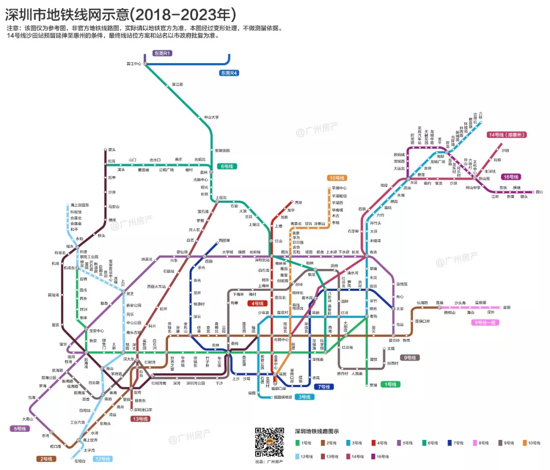 广州地铁2023年,广州地铁2025年 注:本次选取地铁线路为已获取批复或有明确规划路线,涵盖广州,佛山