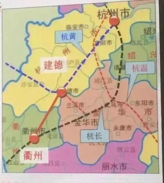 杭衢高铁规划线路为杭州西——桐庐——建德——衢州西(延伸至江山)