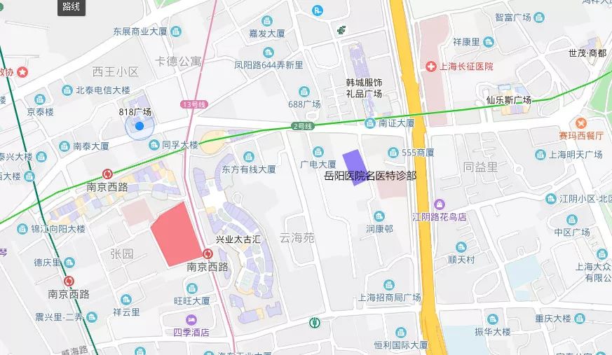 地块附近有岳阳医院名医特诊部,上海长征医院,这都是走路5分钟就可以